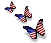 13042449-tres-mariposas-bandera-americana-aislados-en-blanco